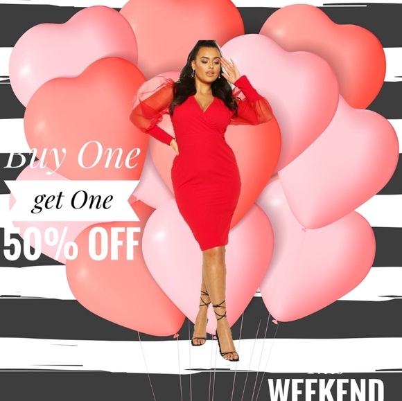 Sheer Puff Sleeve Maxi Body Con Dress - Picture 2 of 3